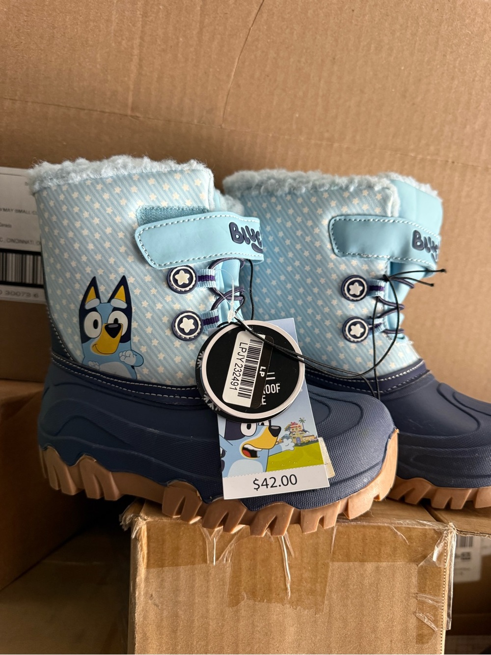 Bluey toddler winter boots all sizes available
